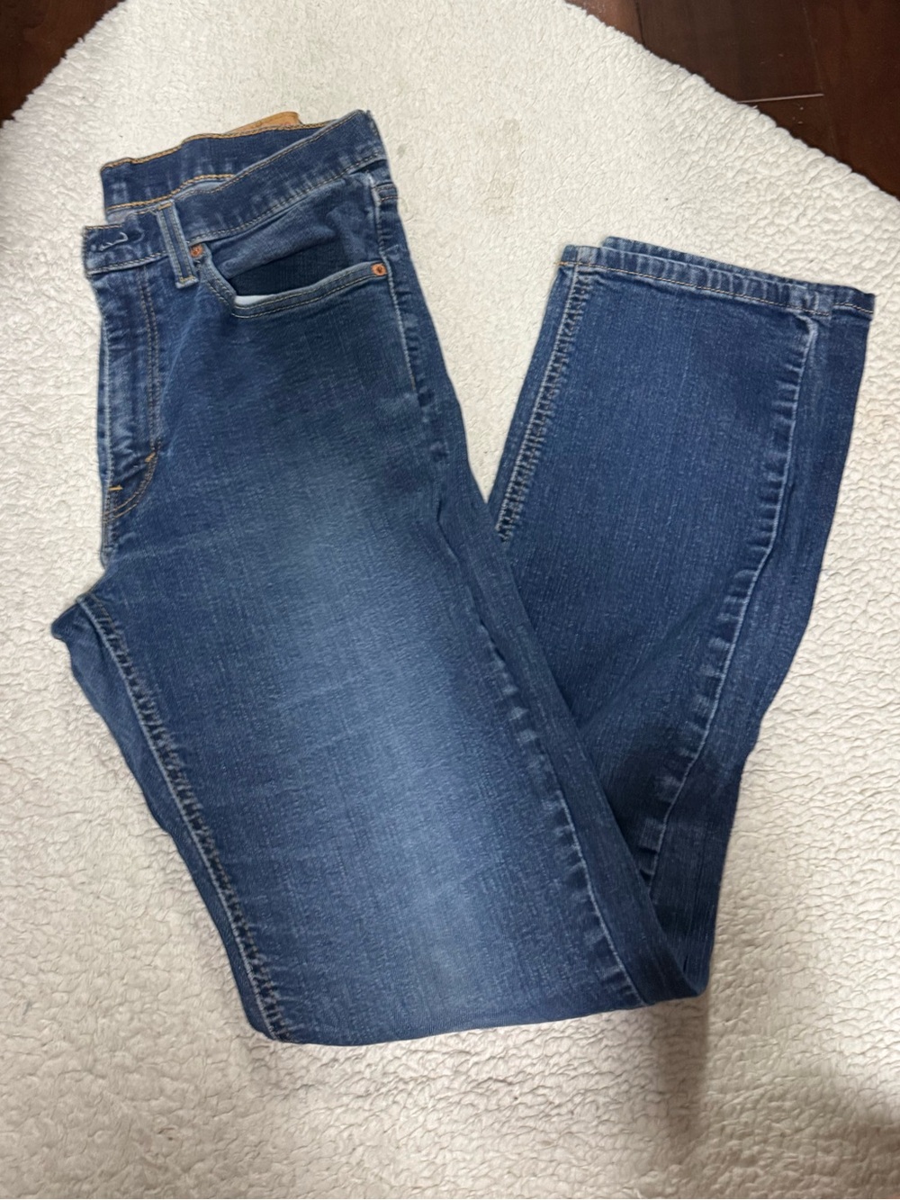 Levi's Dark Blue Straight Leg Jeans 541 Style 34x36